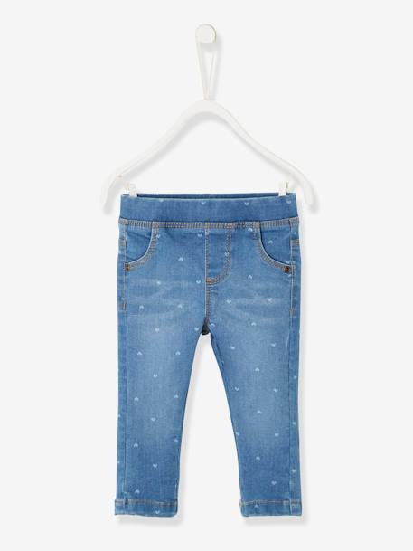 Mädchen Baby Treggings, bedruckt BASIC Oeko-Tex - blue stone - 1