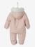 Baby Winter-Overall mit Recycling-Polyester, gefüttert - pfirsich bedruckt - 2