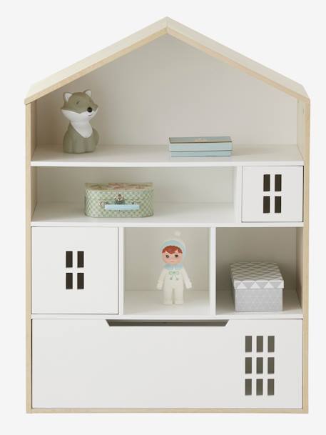 Kinder Schrank MAISON, Hausform - natur/weiß - 3