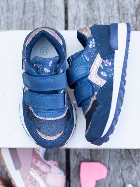 Sportliche Sneakers für Baby Mädchen, Klett - marine - 6