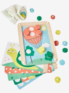 Spielzeug-Lernspielzeug-Formen, Farben & Kombinieren-Farben-Spiel für Kinder, Holzrahmen FSC®