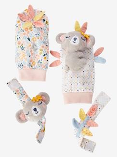 Spielzeug-Baby-Babyrassel-Set aus Armband und Socken, Koala