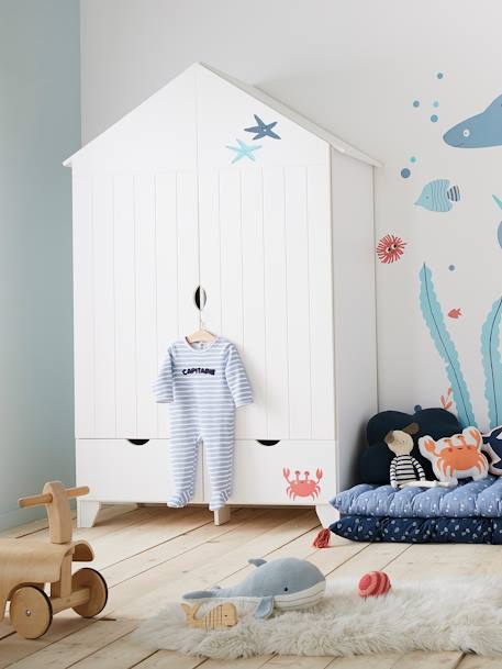 Kinderzimmer Kleiderschrank HOLIDAYS - weiß - 3