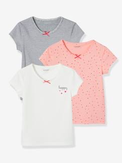 Maedchenkleidung-Unterwäsche, Socken, Strumpfhosen-Unterhemden-3er-Pack Mädchen T-Shirts ,,Dream" Oeko-Tex®