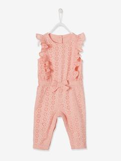 Babymode-Jumpsuits & Latzhosen-Mädchen Baby Overall, Lochstickerei