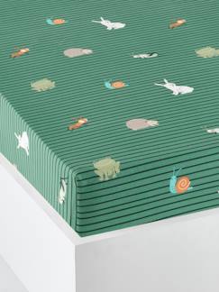 Dekoration & Bettwäsche-Kinderbettwäsche-Bio-Kollektion: Kinder Spannbettlaken TIERFORSCHER Oeko Tex