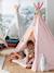 Kinder Spielzelt PETITE SIOUX, wendbares Tipi mit Holzstangen, FSC® - rosa/wollweiß bedruckt - 2