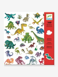 Spielzeug-Kreativität-Sticker, Collagen & Knetmasse-160 Sticker DINOSAURIER DJECO