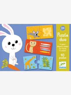 Spielzeug-Pädagogische Spiele-Duo-Puzzle „Zu Tisch!“ DJECO