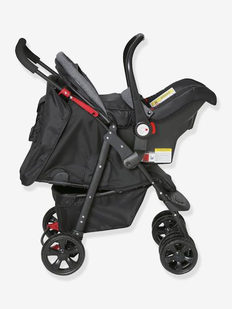 Kombi-Kinderwagen PRIMACITY + Babyschale PRIMASIT - schwarz/grau - 9