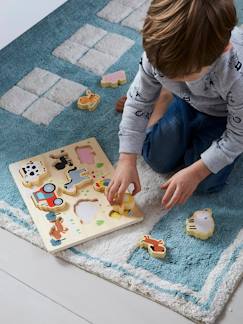 Spielzeug-Lernspielzeug-Puzzles-Steckpuzzle Bauernhof, Holz FSC®