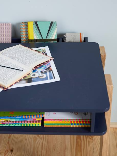 Kinder Schreibtisch „Architekt Junior' - blau+grün+rosa+weiß/natur - 7