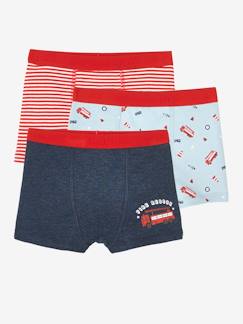 Jungenkleidung-Unterwäsche & Socken-Unterhosen & Boxershorts-3er-Pack Jungen Boxershorts FEUERWEHRMANN Oeko Tex