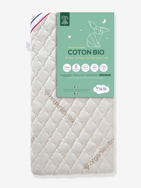 Baby Matratze mit Bio-Baumwolle COTON BIO P'TIT LIT - weiß - 1