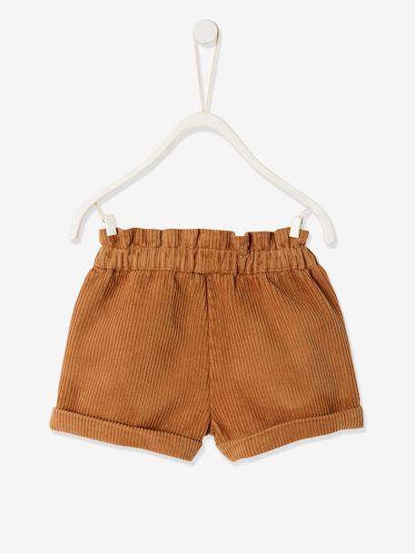 Mädchen Baby Cord-Shorts - bordeaux+karamell+marine - 7