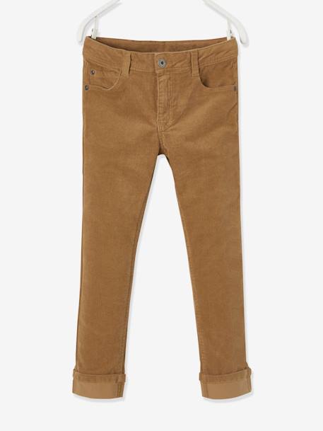 Jungen Cordhose, Slim-Fit - camelfarben+nachtblau - 1