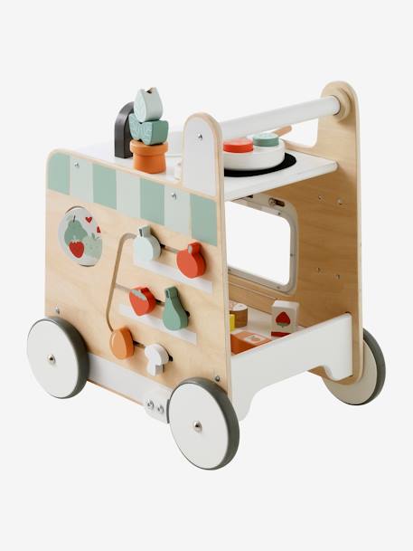 3-in-1-Lauflernwagen mit Spielküche FSC® - natur/weiß - 6