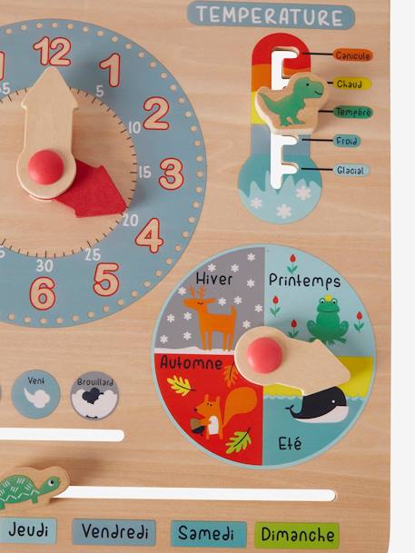 Kinder Spieluhr mit Kalender, Holz FSC® - mehrfarbig - 7
