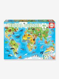 Spielzeug-Puzzle mit Tier-Weltkarte, 150 Teile EDUCA