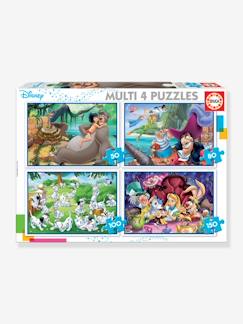 Spielzeug-Lernspielzeug-Puzzles-4er-Set Puzzles, 50-150 Teile MULTI 4 Disney CLASSICS EDUCA