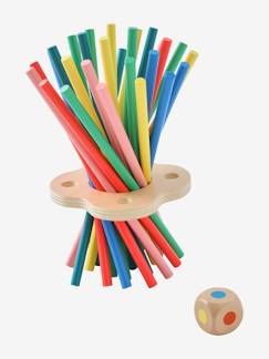 Spielzeug-Gesellschaftsspiele-Geschicklichkeitsspiel mit Farbstäben, Holz FSC®