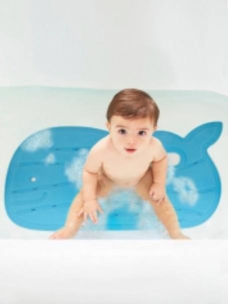 Kinder Badewannenmatte WAL Moby SKIP HOP - blau+grau - 2
