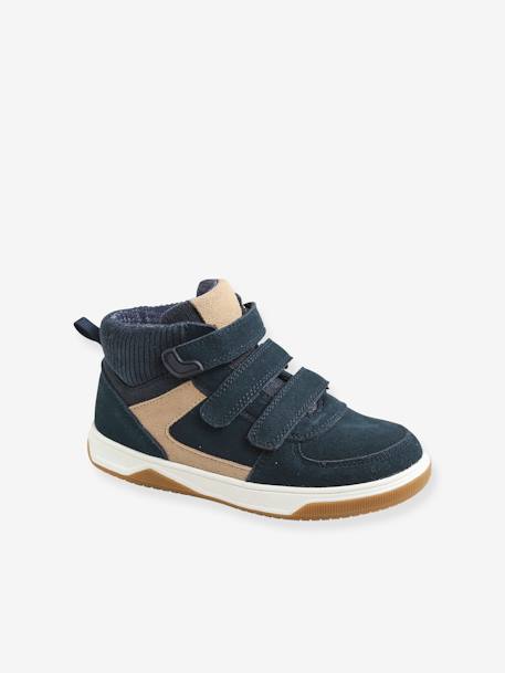 Hohe Jungen Sneakers mit Cord - marine - 1