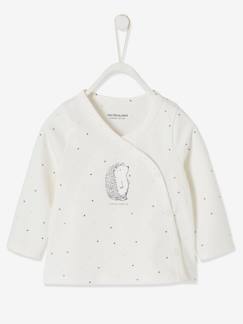 Babymode-Shirts & Rollkragenpullover-Shirts-Bio-Kollektion: Baby Wickeljacke ,,Lovely nature"