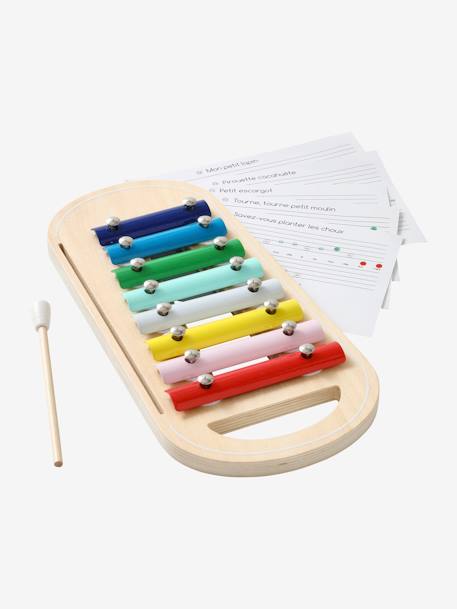 Kinder Xylophon mit Noten, Holz FSC® - mehrfarbig - 5