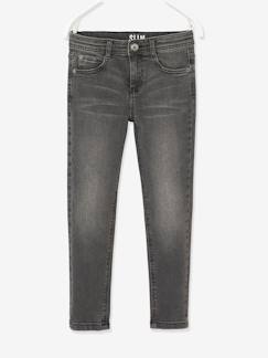 Jungenkleidung-Jeans-Jungen Slim-Fit-Jeans WATERLESS, Hüftweite COMFORT Oeko-Tex