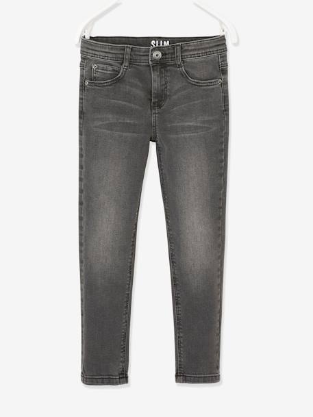 Jungen Slim-Fit-Jeans WATERLESS, Hüftweite REGULAR Oeko Tex - blue stone+dark blue+double stone+dunkelgrau - 30