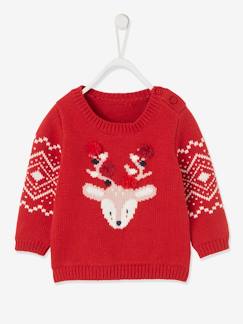 Baby Weihnachts-Pullover mit Rentiermotiv, Unisex -  - [numero-image]