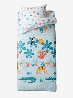 Dekoration & Bettwäsche-Kinderbettwäsche-Kinder Schlafsack-Set SAVANNENPARTY ohne Innendecke Oeko-Tex