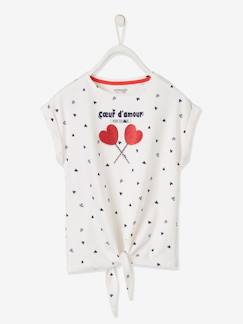 Shirts & Shorts-Mädchen T-Shirt mit Glitzerherzen Oeko-Tex