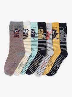 Jungenkleidung-Unterwäsche & Socken-Socken-7er-Pack Strümpfe mit Monstermotiven Oeko-Tex®