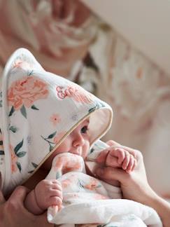 Babyartikel-Baby Kapuzenbadetuch ROSENTRAUM Oeko Tex, personalisierbar
