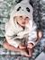 Baby Bademantel ,,Kleiner Panda', Kostüm Oeko Tex® - wollweiß/schwarz - 1