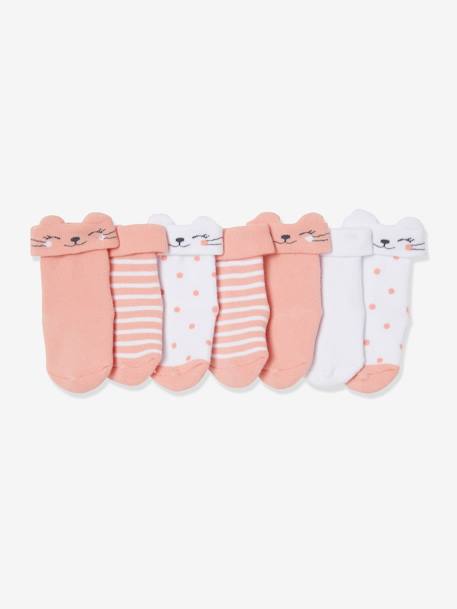 7er-Pack Baby Socken, Frottee Oeko-Tex® - pack hellgrau+pack marine+pack rosa - 8