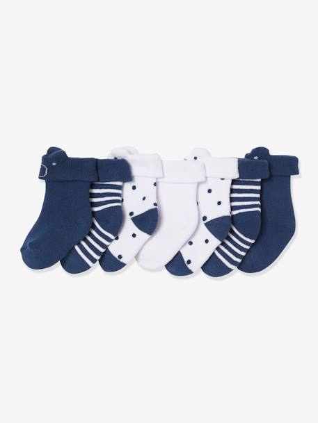 7er-Pack Baby Socken, Frottee Oeko-Tex® - pack hellgrau+pack marine+pack rosa - 4