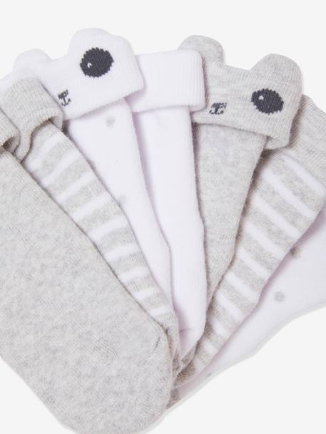 7er-Pack Baby Socken, Frottee Oeko-Tex® - pack hellgrau+pack marine+pack rosa - 3