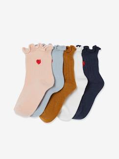 Babymode-Socken & Strumpfhosen-5er-Pack Mädchen Baby Socken, Stickerei Oeko-Tex®