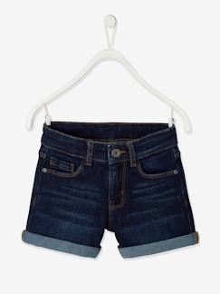 Shirts & Shorts-Mädchen Jeansshorts mit Umschlag BASIC Oeko-Tex