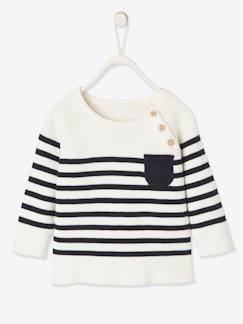 Babymode-Pullover, Strickjacken & Sweatshirts-Baby Pullover, Streifen Oeko-Tex