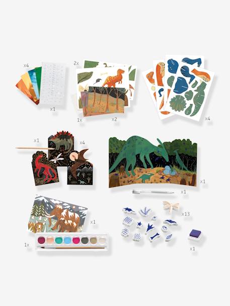 Kinder Kreativ-Set DINO BOX DJECO - mehrfarbig - 4