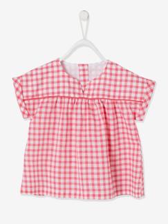Babymode-Hemden & Blusen-Mädchen Baby Bluse, Karos oder Blumenprint