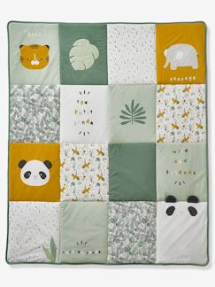 Dekoration & Bettwäsche-Kinderbettwäsche-Baby Spieldecke ,,Pandafreunde", Patchwork-Design