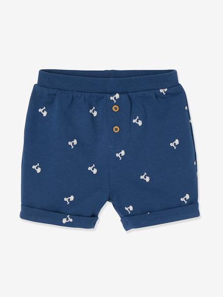 2er-Pack Baby Shorts Oeko-Tex® - senfgelb+marine bedruckt - 2