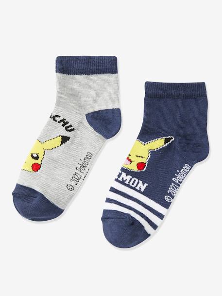 2er-Pack Kinder Socken POKEMON™ - dunkelblau/grau - 2