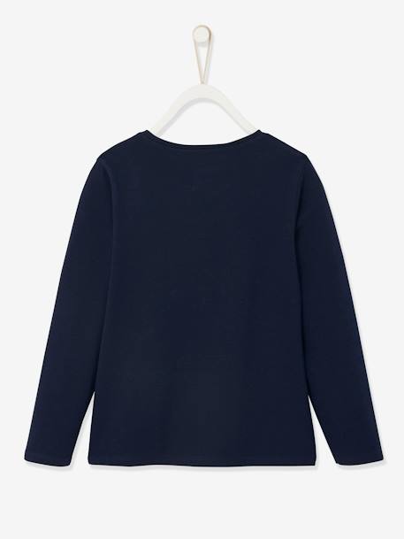 Mädchen Shirt mit Message-Print, Glanzdetails Oeko Tex® - blaugrau+dunkelgrün+marine+marine+rosa+rot+zartrosa - 8