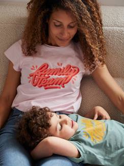 Umstandsmode-vertbaudet x Studio Jonesie: Damen T-Shirt FAMILY TEAM, Bio-Baumwolle